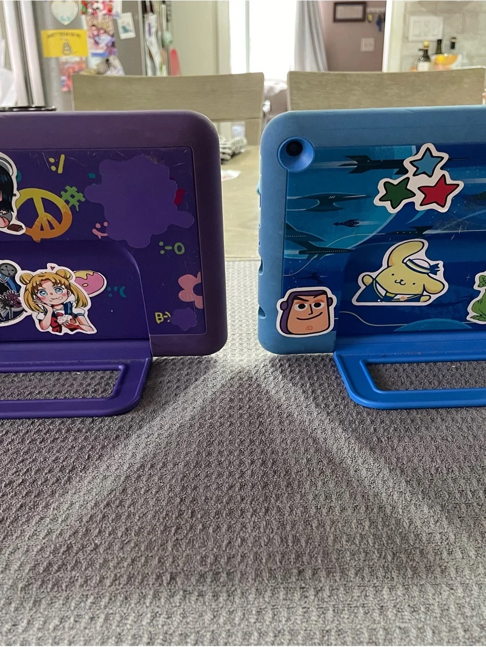 Purple and Blue Kids Tablet Bundle - Durable Protective Cases